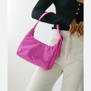 baggu mini shoulder bag in extra pink brand new with tags